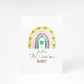 Personalised Rainbow Shamrock A5 Greetings Card