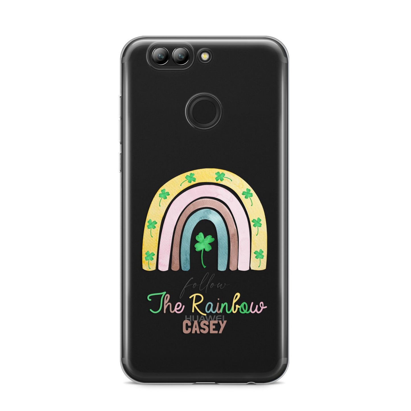 Personalised Rainbow Shamrock Huawei Nova 2s Phone Case