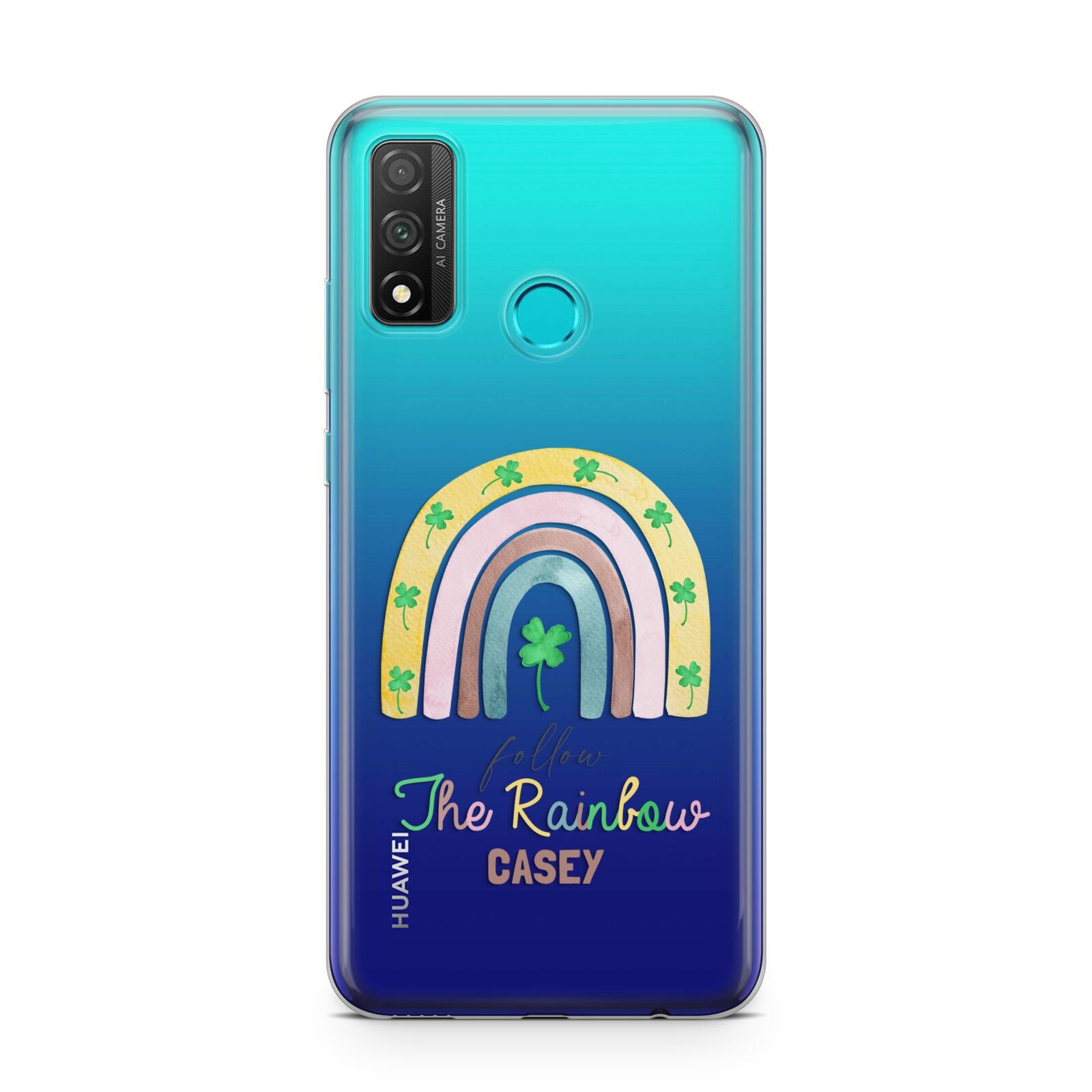 Personalised Rainbow Shamrock Huawei P Smart 2020