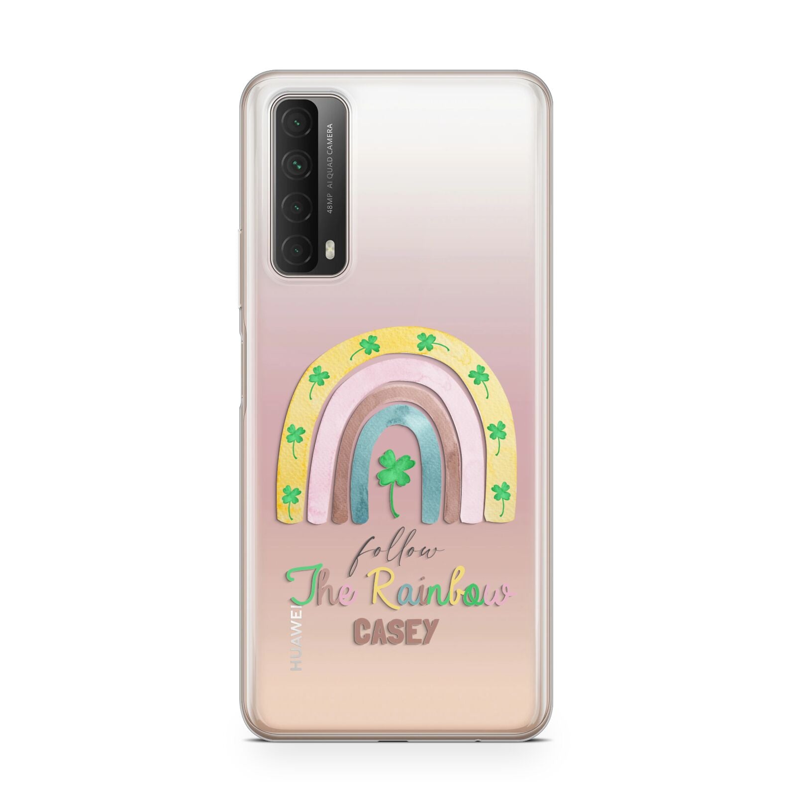 Personalised Rainbow Shamrock Huawei P Smart 2021