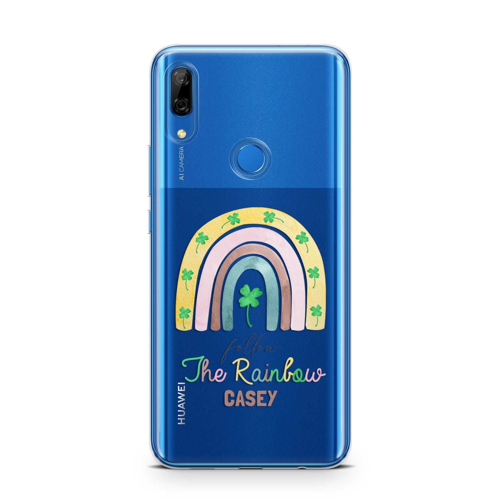 Personalised Rainbow Shamrock Huawei P Smart Z