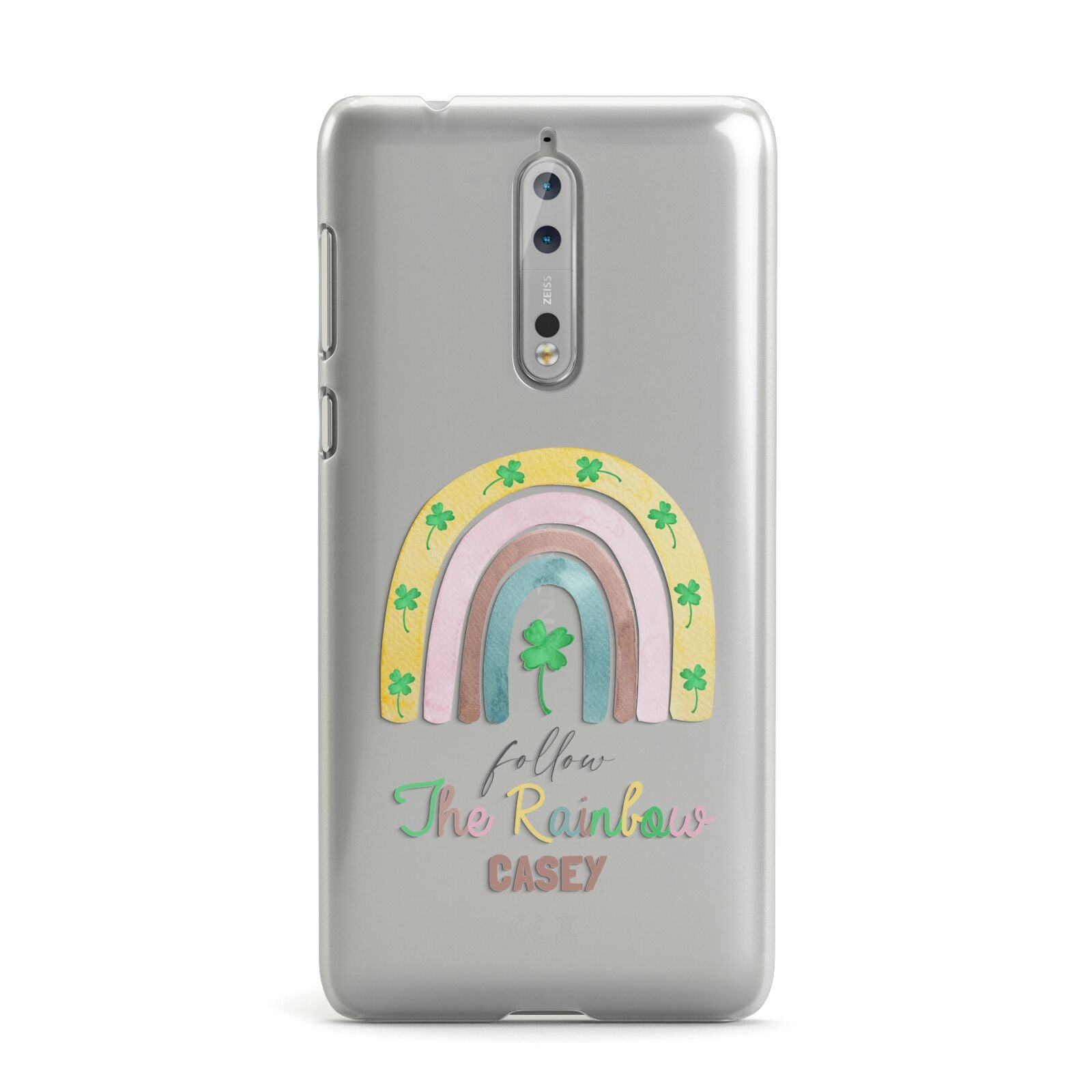 Personalised Rainbow Shamrock Nokia Case