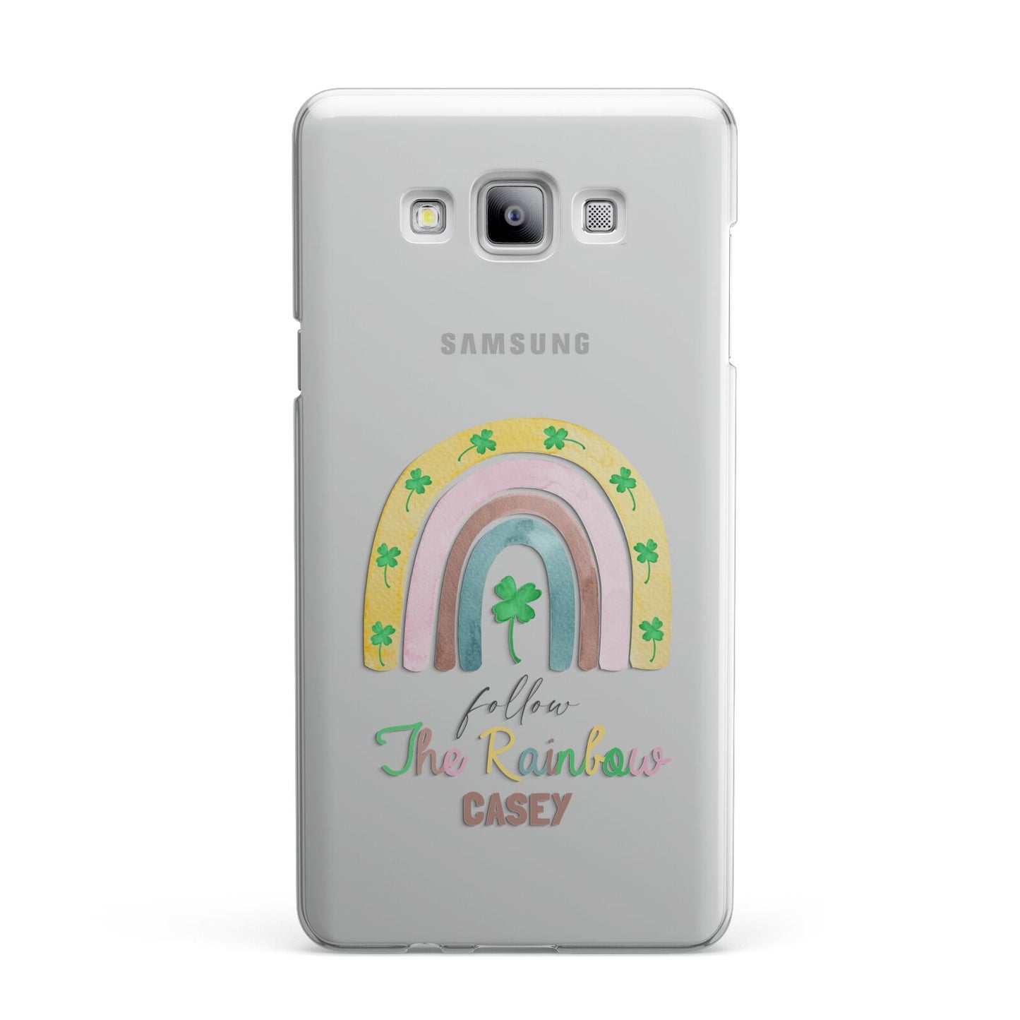 Personalised Rainbow Shamrock Samsung Galaxy A7 2015 Case