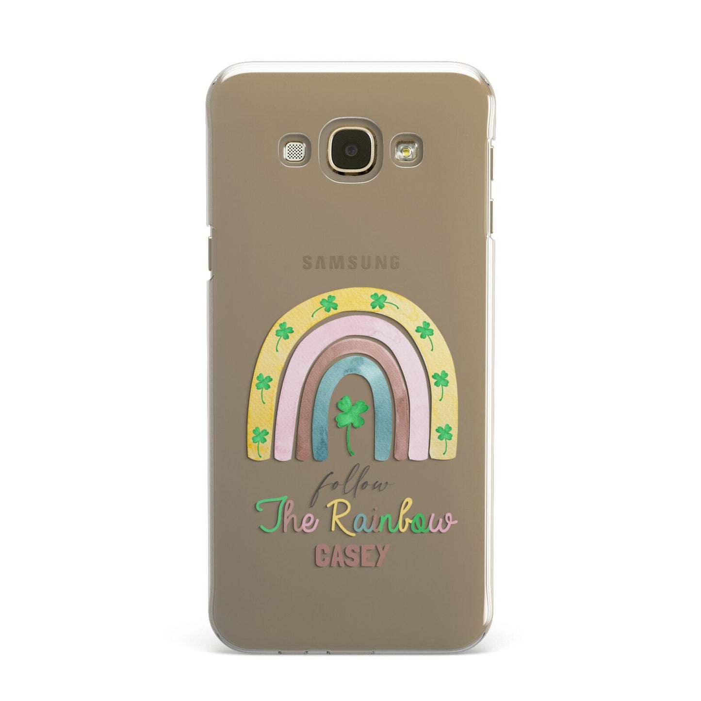 Personalised Rainbow Shamrock Samsung Galaxy A8 Case