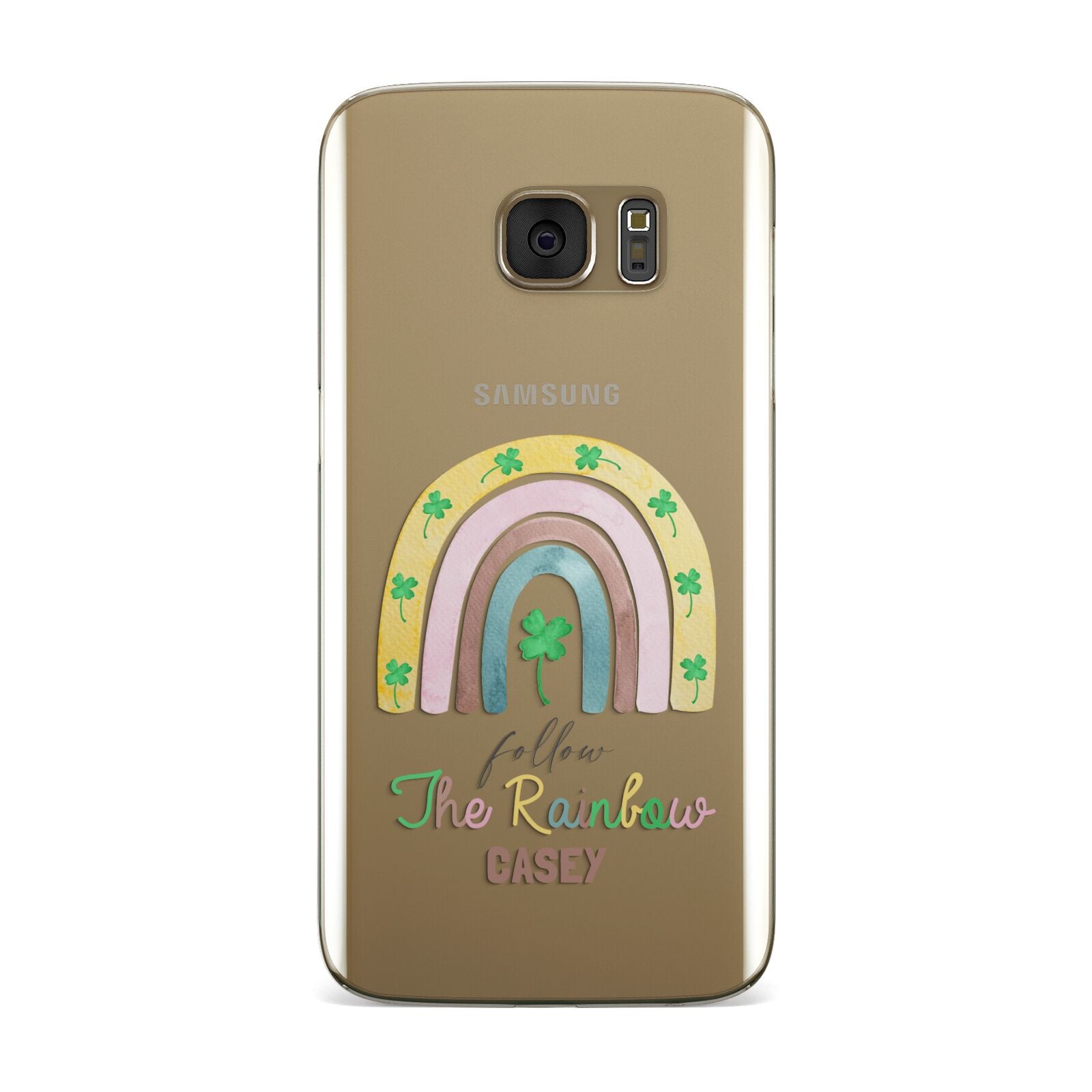 Personalised Rainbow Shamrock Samsung Galaxy Case