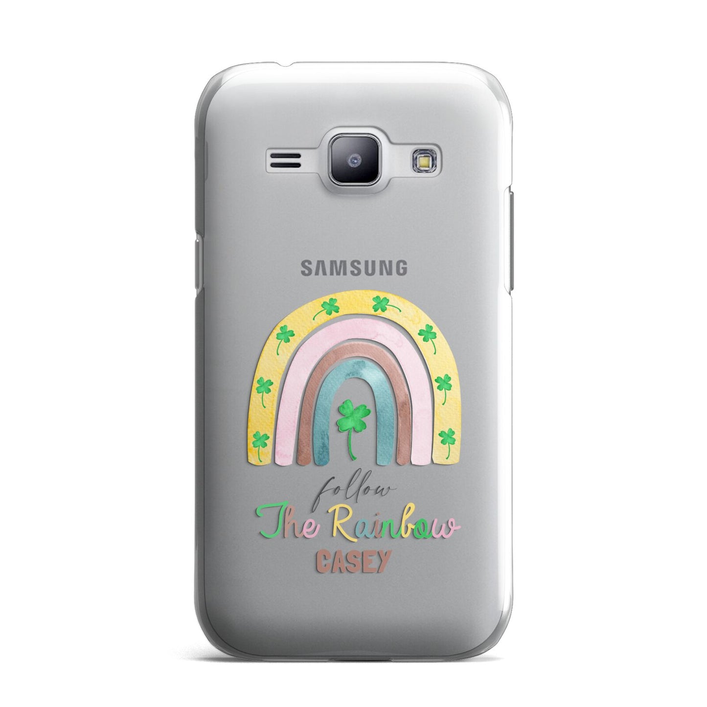 Personalised Rainbow Shamrock Samsung Galaxy J1 2015 Case