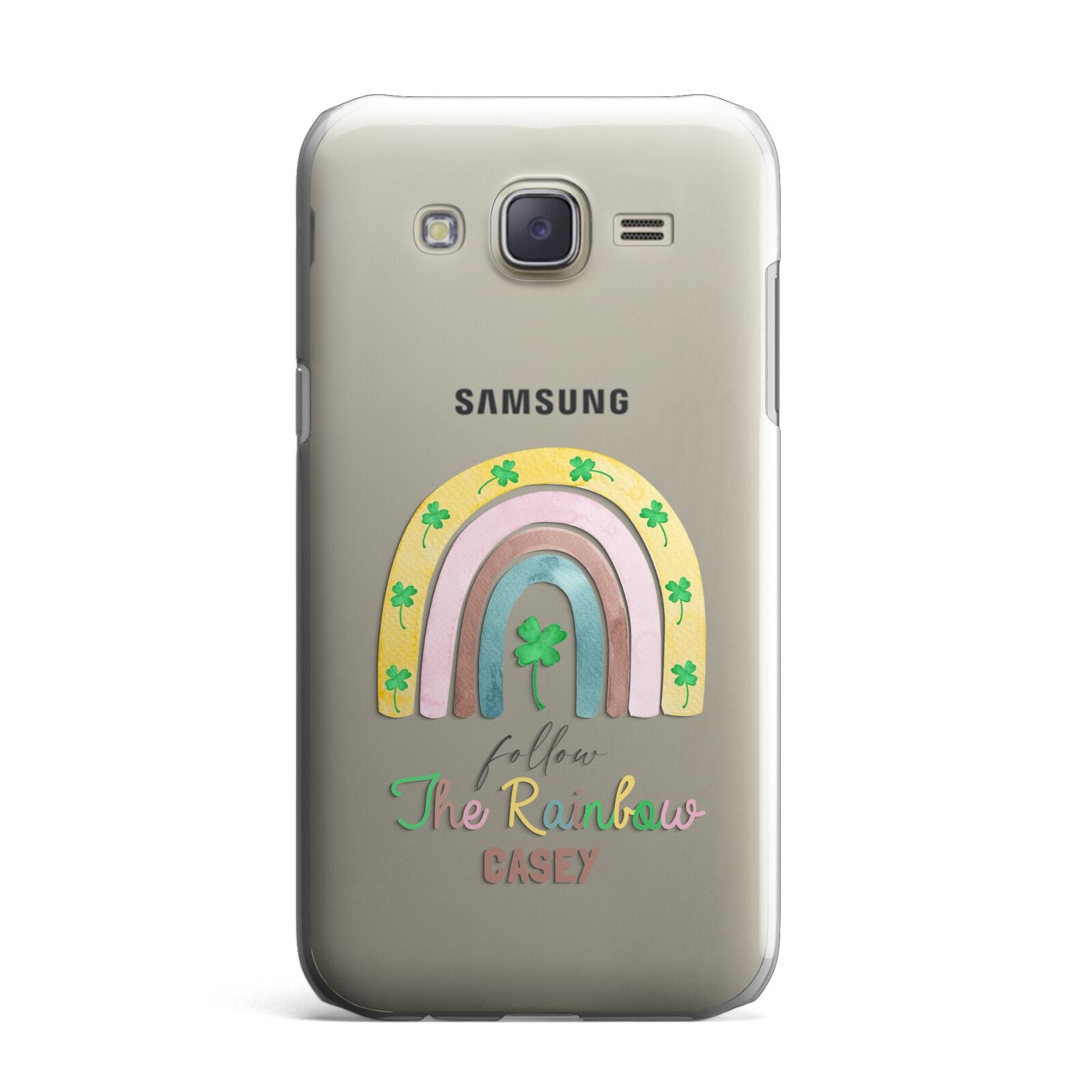 Personalised Rainbow Shamrock Samsung Galaxy J7 Case