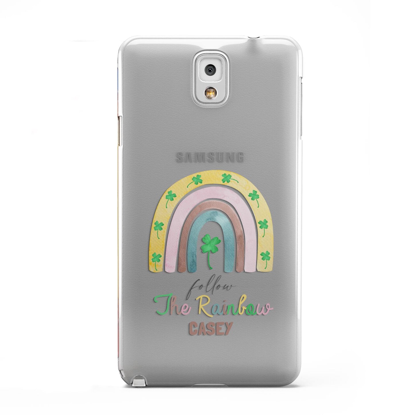 Personalised Rainbow Shamrock Samsung Galaxy Note 3 Case