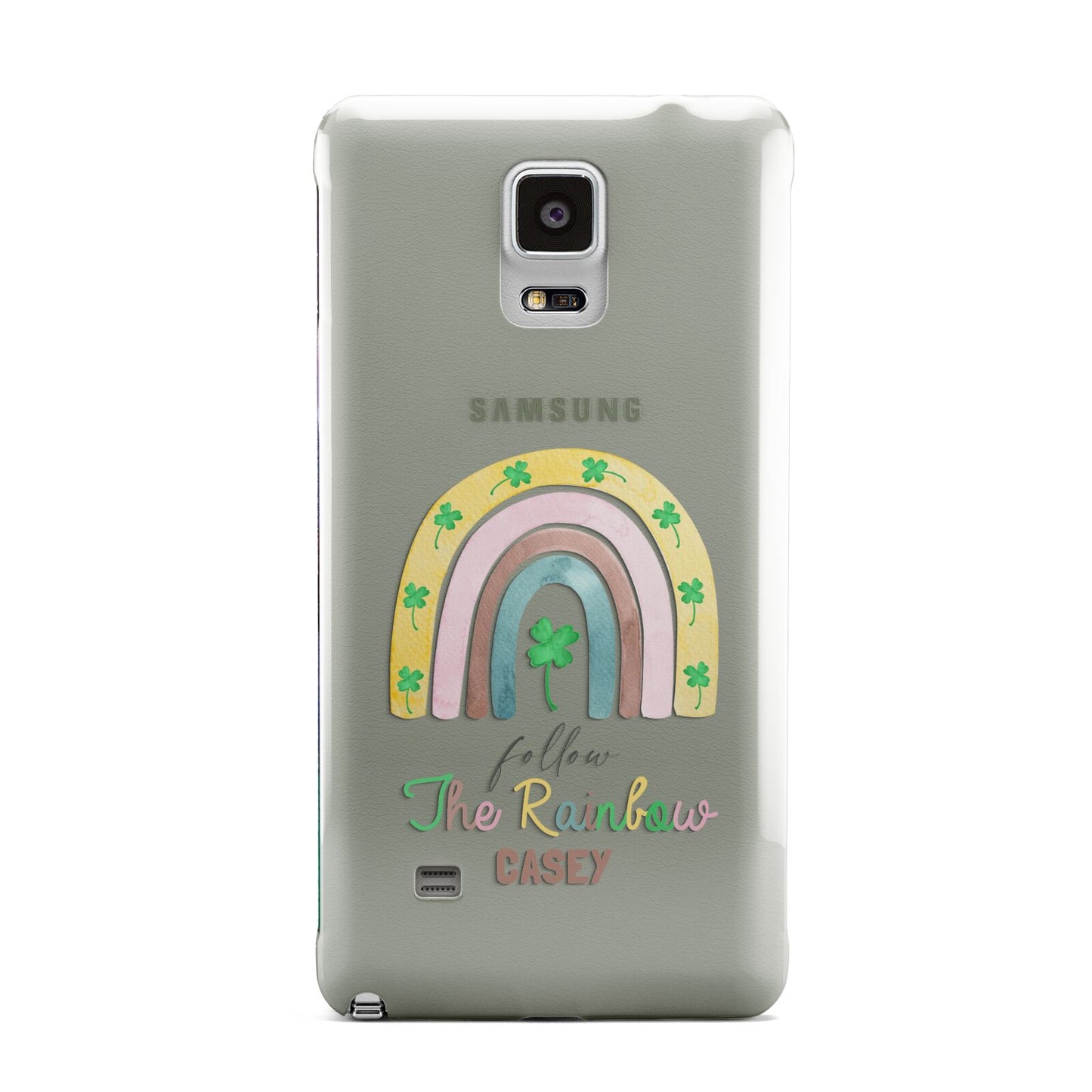 Personalised Rainbow Shamrock Samsung Galaxy Note 4 Case