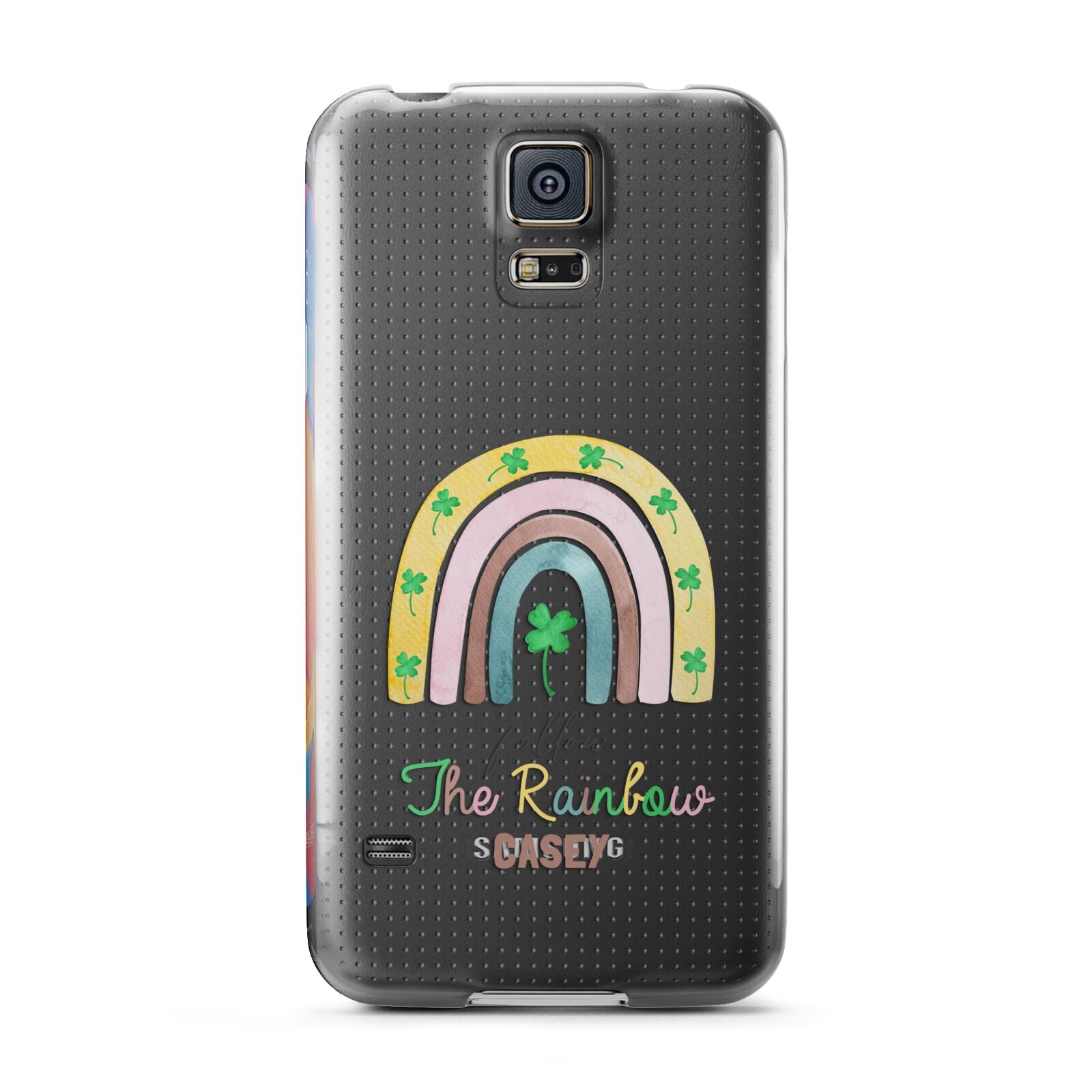 Personalised Rainbow Shamrock Samsung Galaxy S5 Case