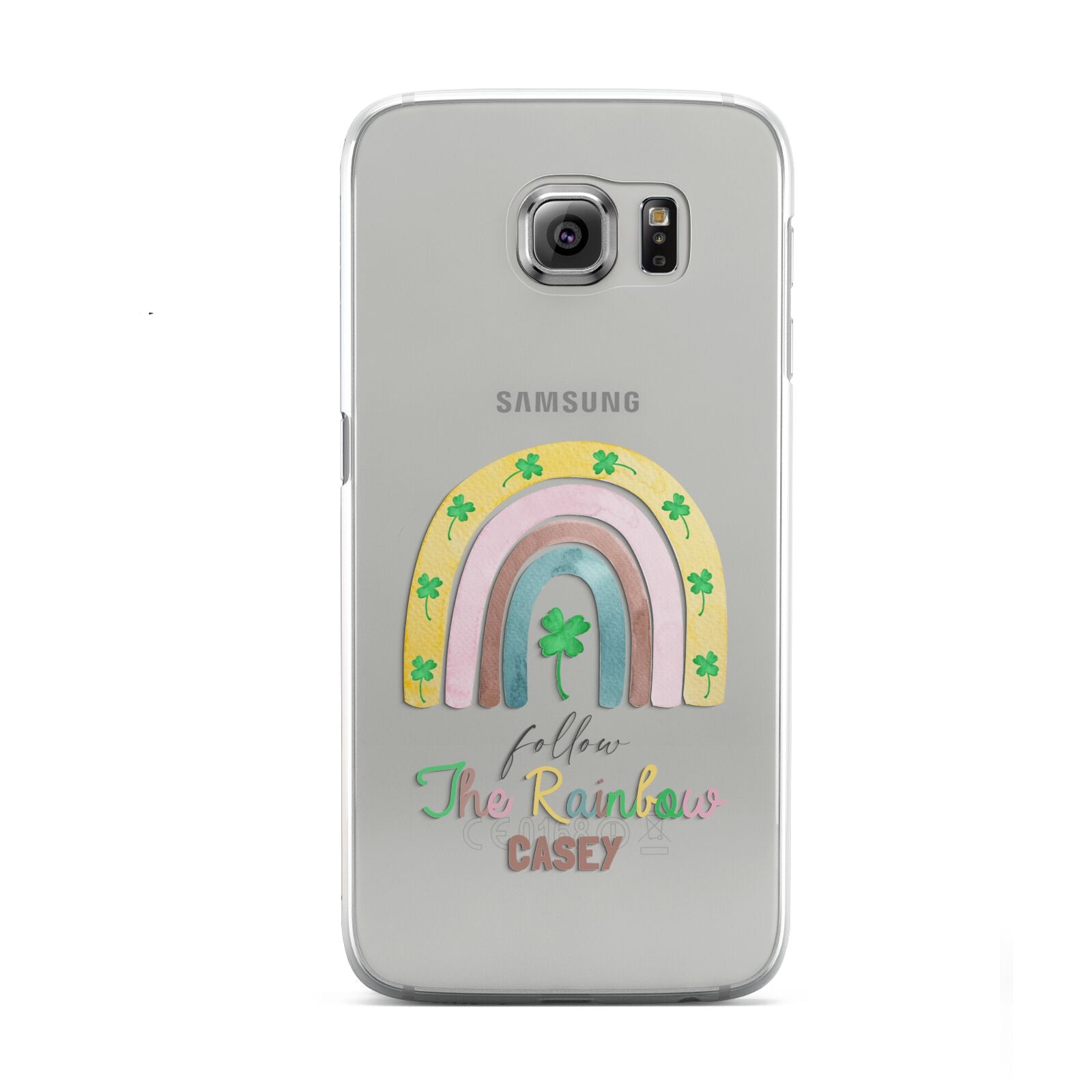 Personalised Rainbow Shamrock Samsung Galaxy S6 Case