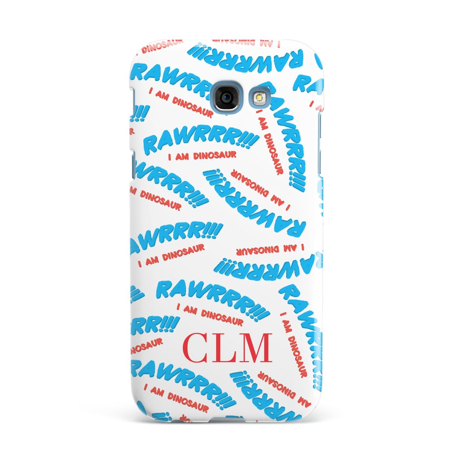 Personalised Rawr Dino Initials Samsung Galaxy A7 2017 Case