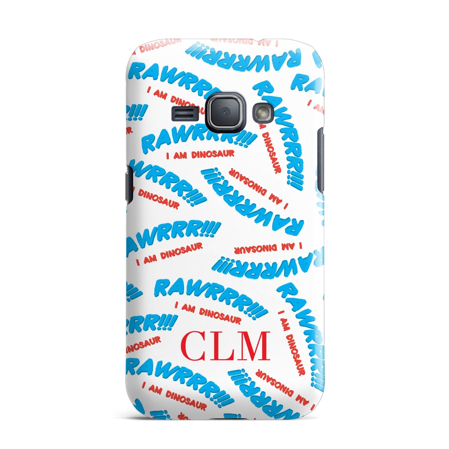 Personalised Rawr Dino Initials Samsung Galaxy J1 2016 Case