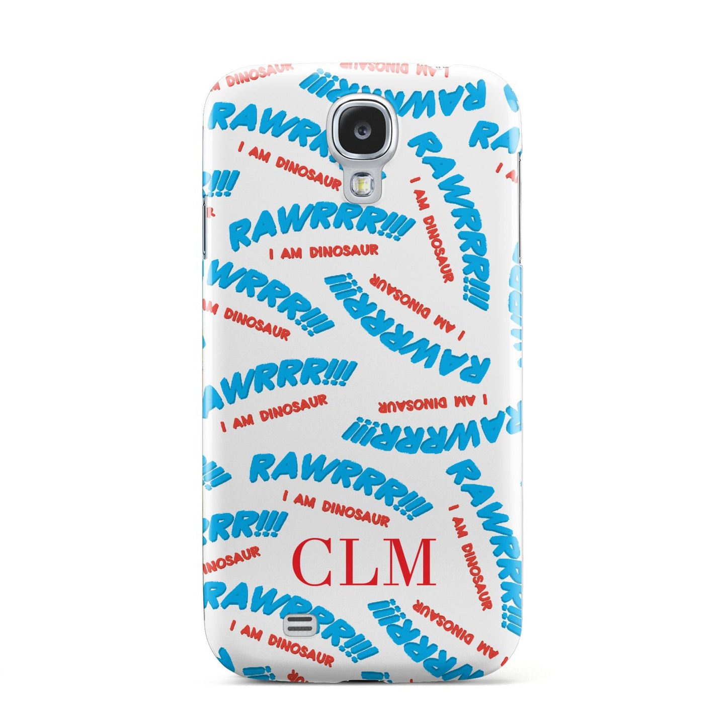 Personalised Rawr Dino Initials Samsung Galaxy S4 Case