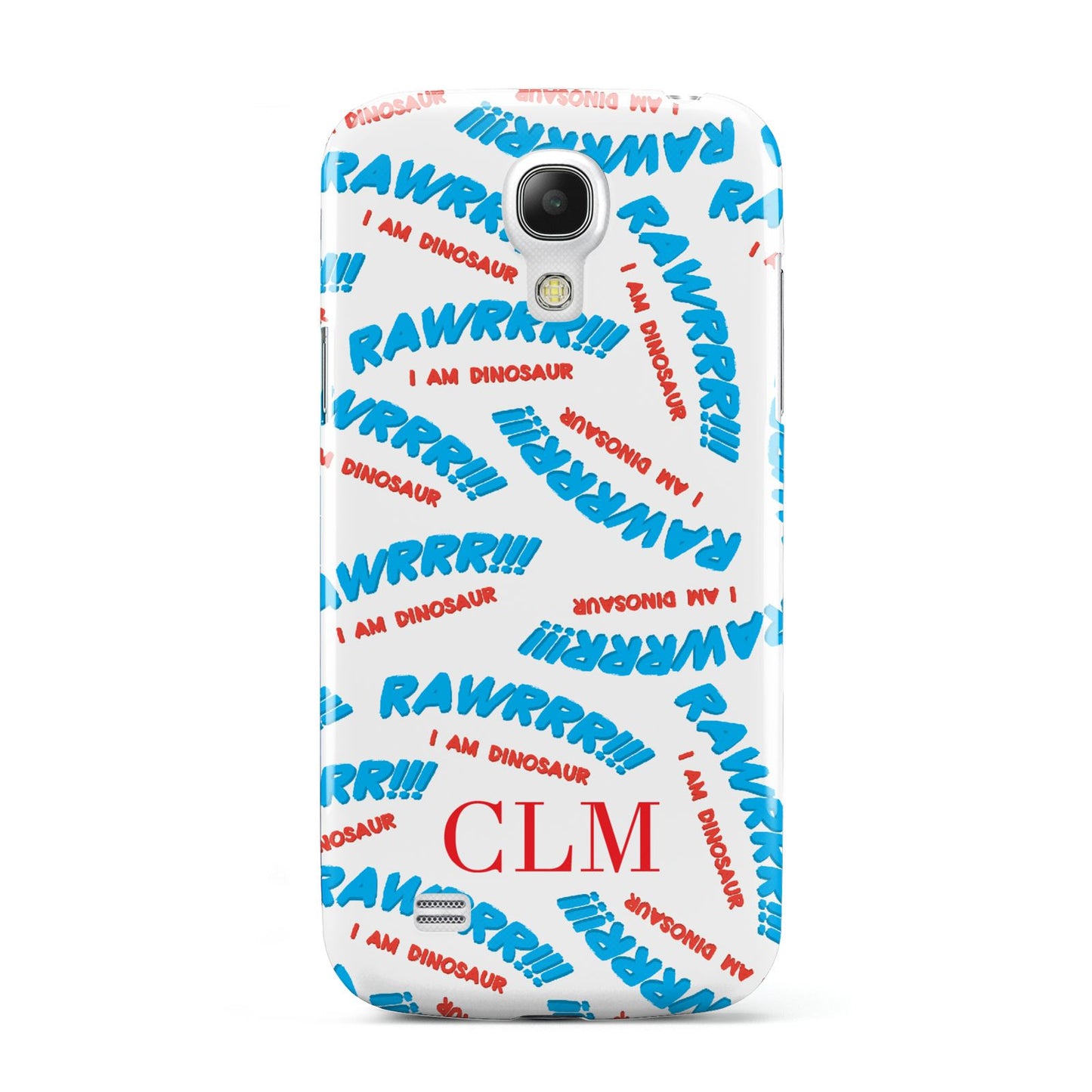 Personalised Rawr Dino Initials Samsung Galaxy S4 Mini Case