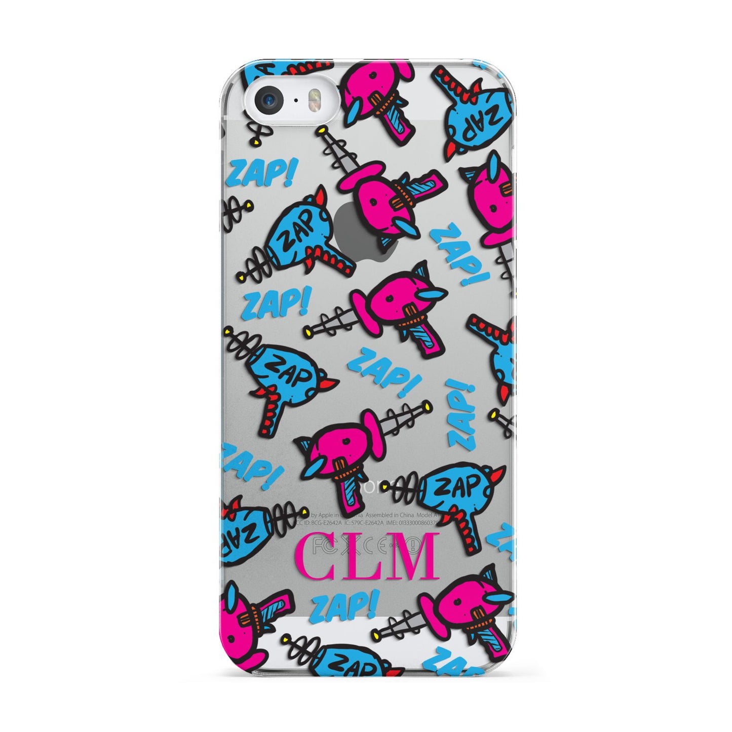 Personalised Ray Gun Initials Apple iPhone 5 Case