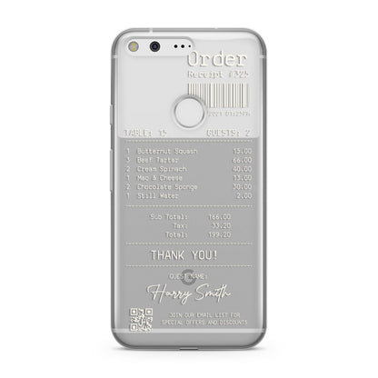 Personalised Receipt Google Pixel Case