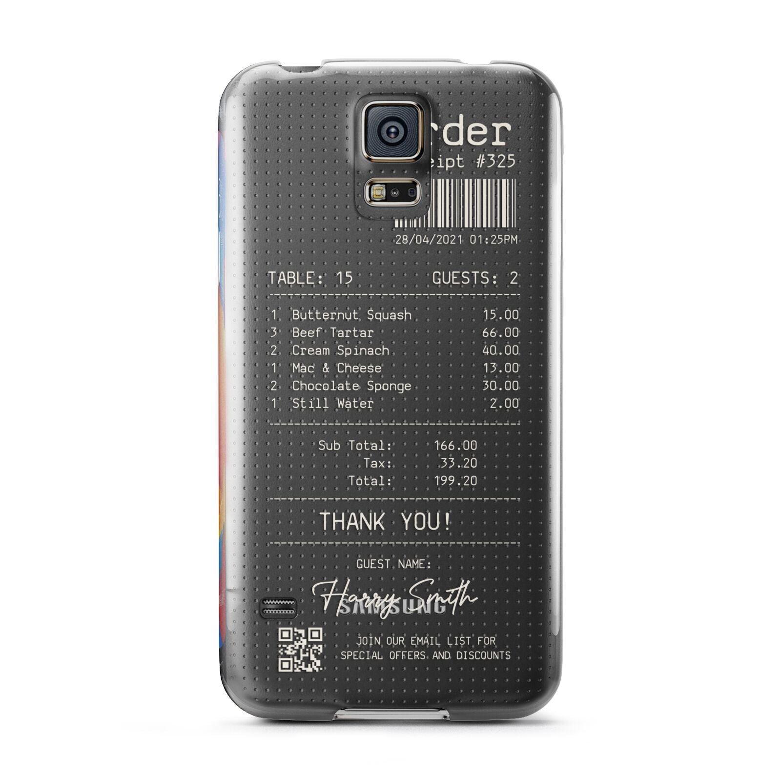 Personalised Receipt Samsung Galaxy S5 Case