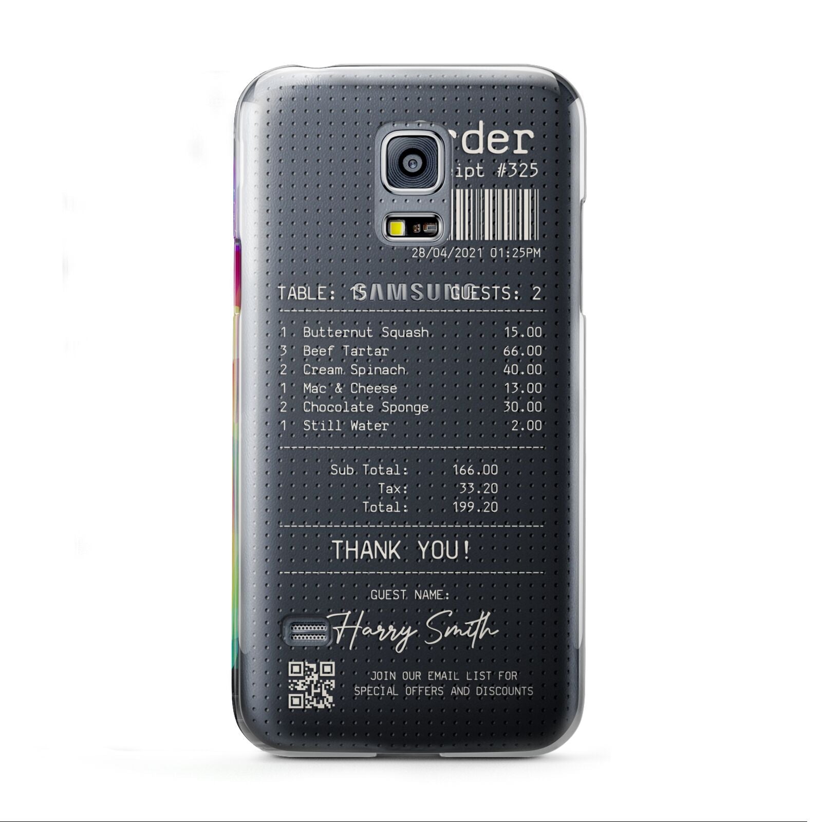 Personalised Receipt Samsung Galaxy S5 Mini Case