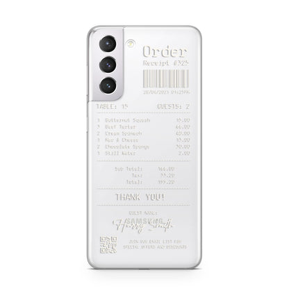 Personalised Receipt Samsung S21 Case