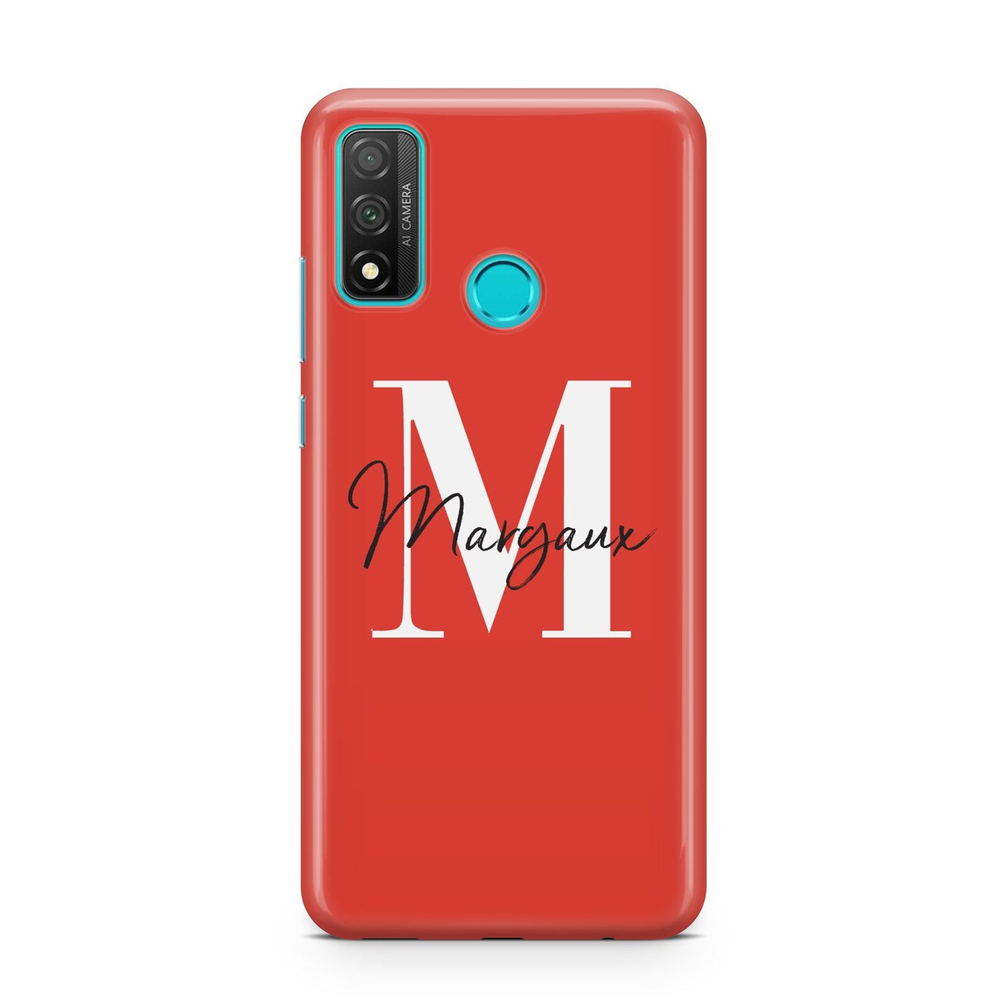 Personalised Red Name and Initial Huawei P Smart 2020