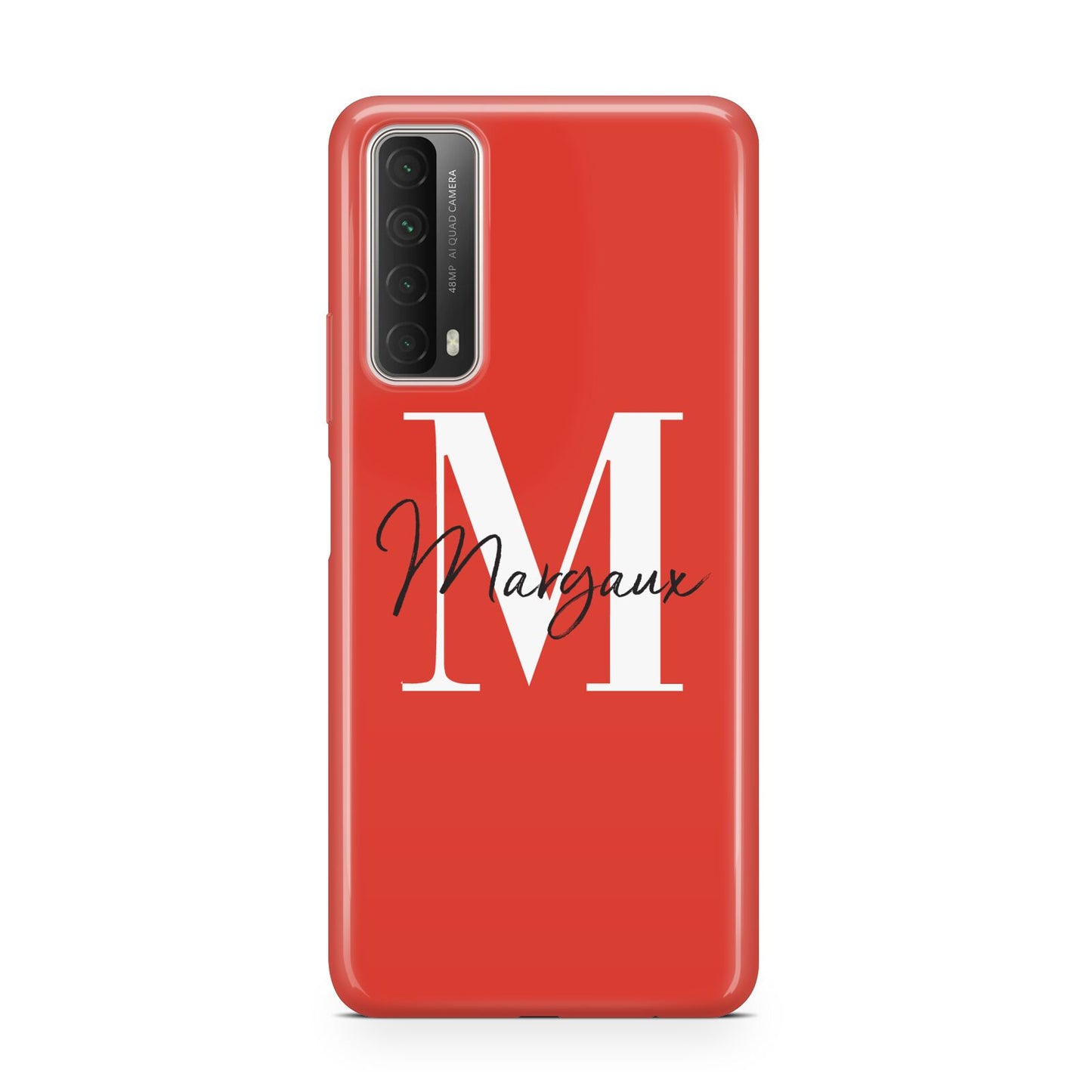 Personalised Red Name and Initial Huawei P Smart 2021