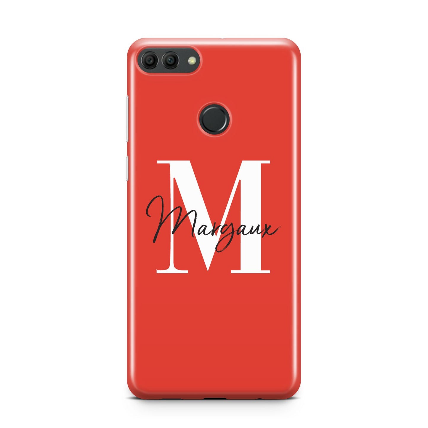 Personalised Red Name and Initial Huawei Y9 2018