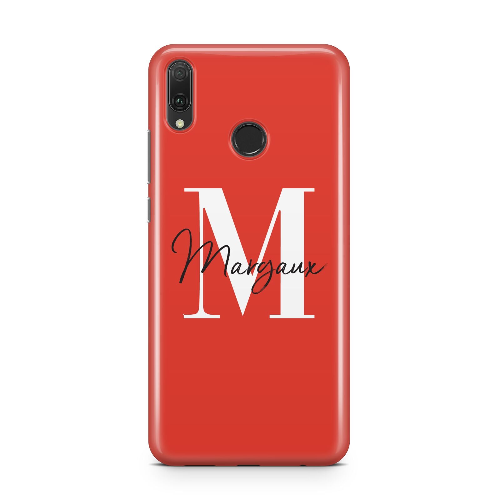 Personalised Red Name and Initial Huawei Y9 2019