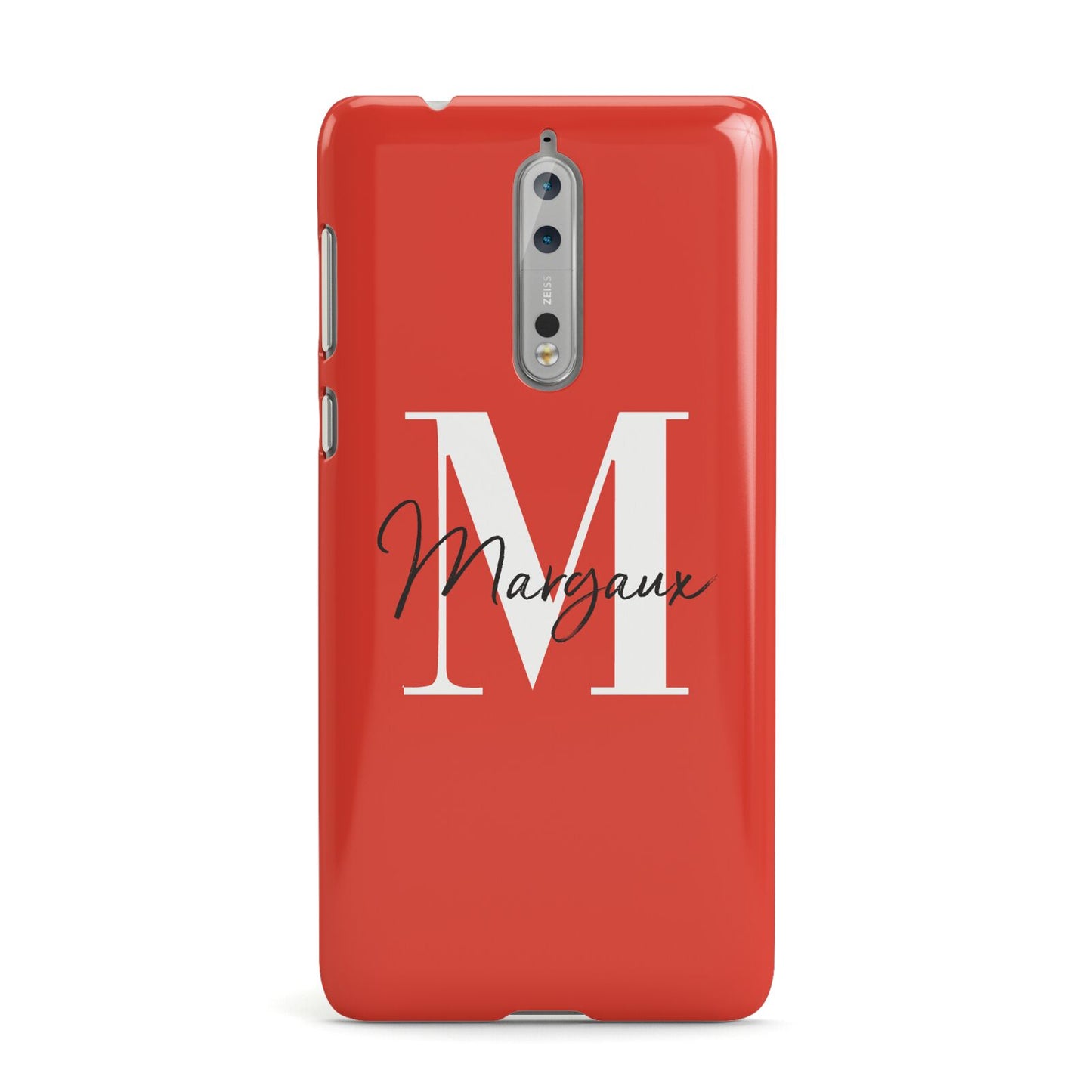 Personalised Red Name and Initial Nokia Case