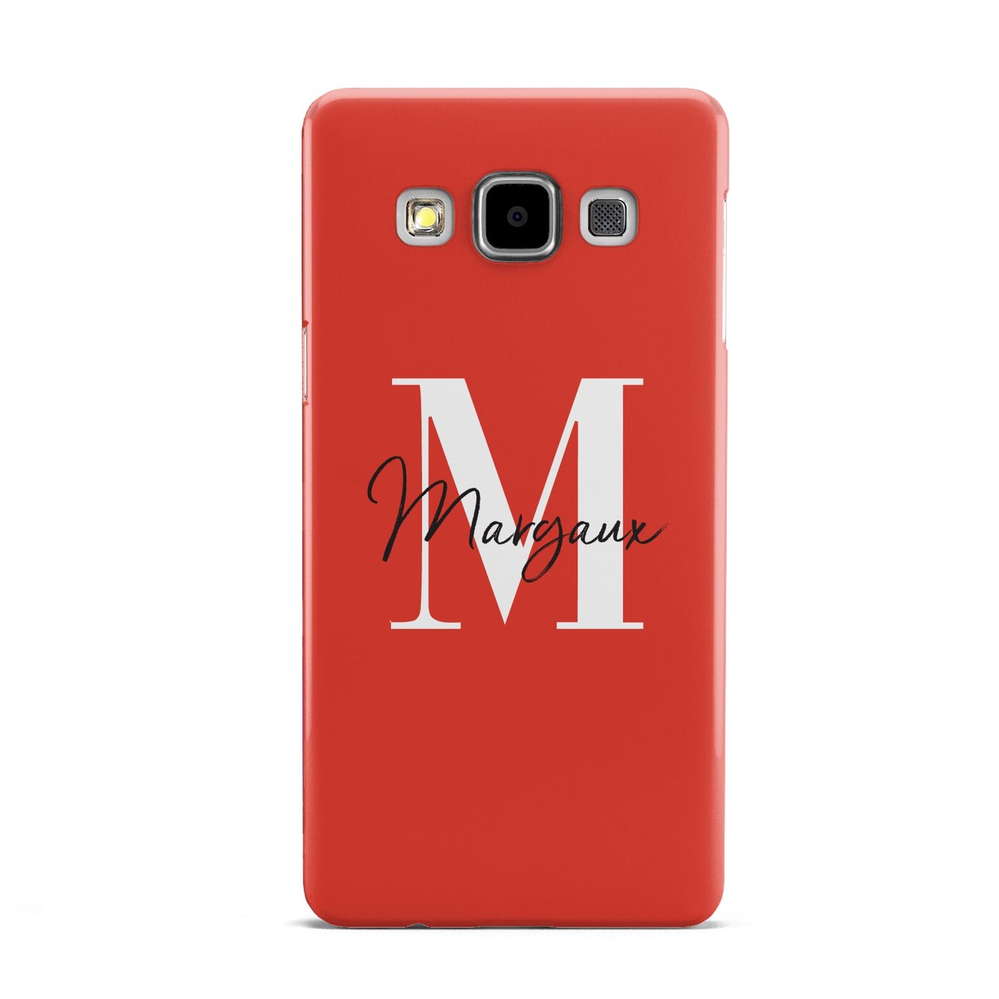 Personalised Red Name and Initial Samsung Galaxy A5 Case