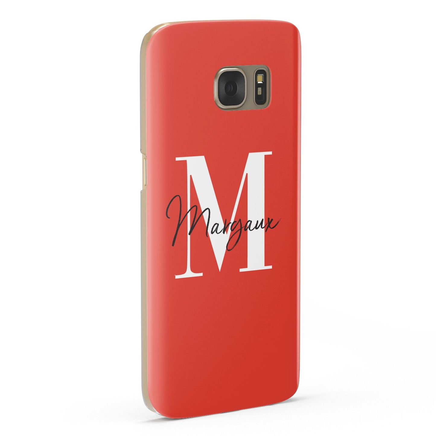 Personalised Red Name and Initial Samsung Galaxy Case Fourty Five Degrees