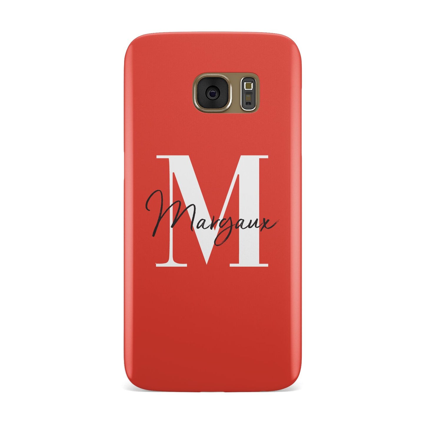 Personalised Red Name and Initial Samsung Galaxy Case