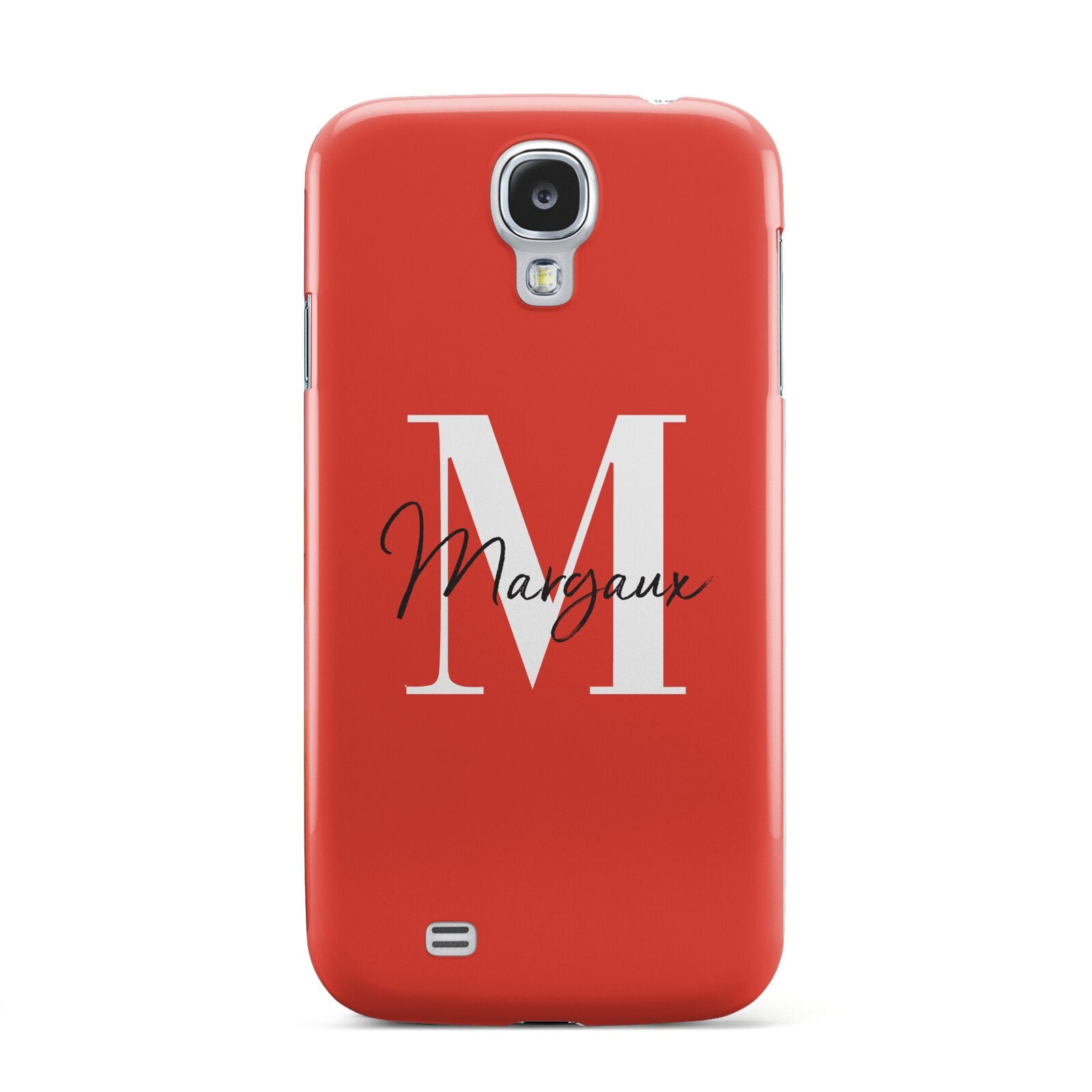 Personalised Red Name and Initial Samsung Galaxy S4 Case