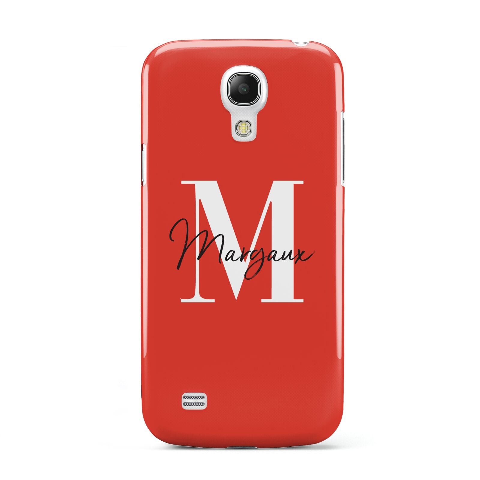 Personalised Red Name and Initial Samsung Galaxy S4 Mini Case