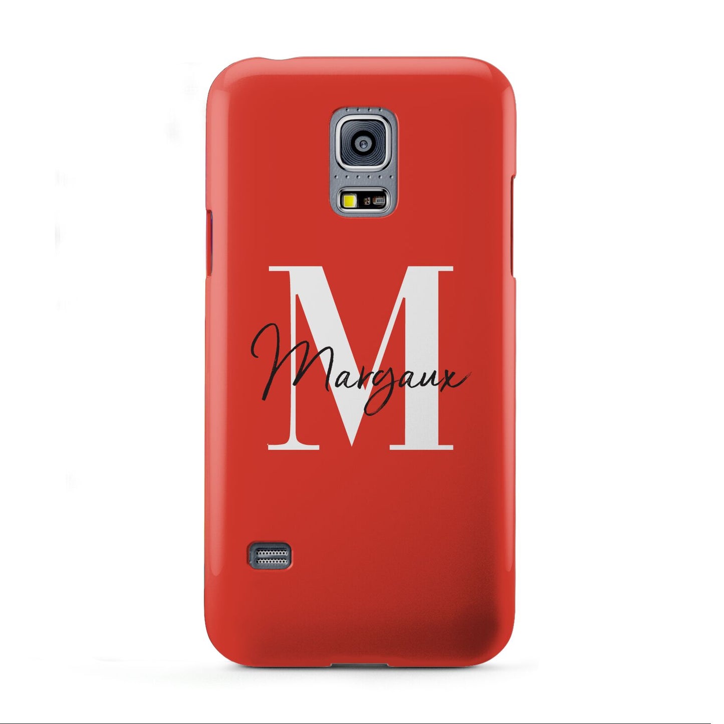 Personalised Red Name and Initial Samsung Galaxy S5 Mini Case