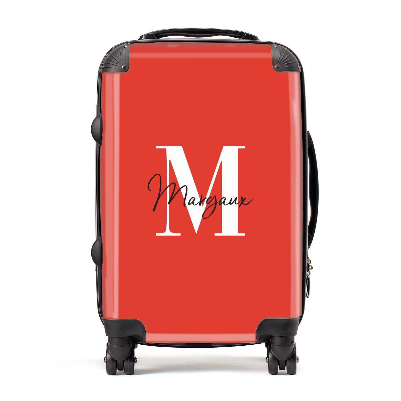 Personalised Red Name and Initial Suitcase