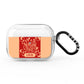 Personalised Red North Pole AirPods Pro Clear Case