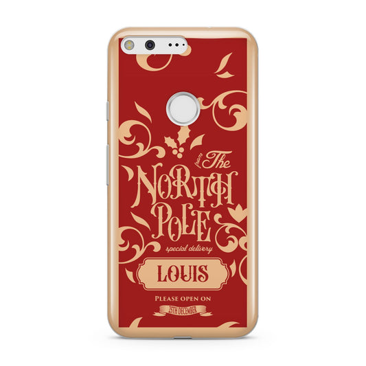 Personalised Red North Pole Google Pixel Case