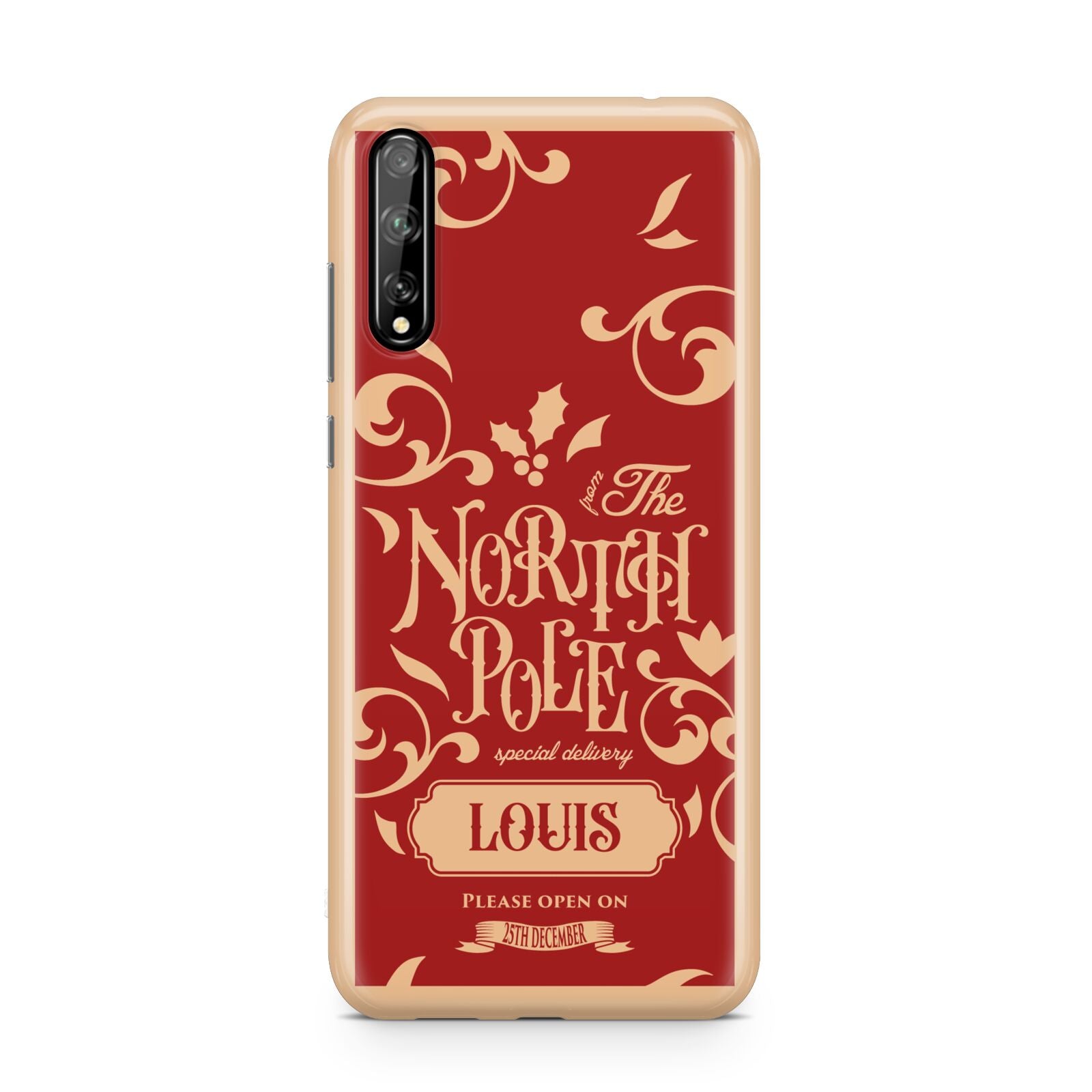 Personalised Red North Pole Huawei Enjoy 10s Phone Case