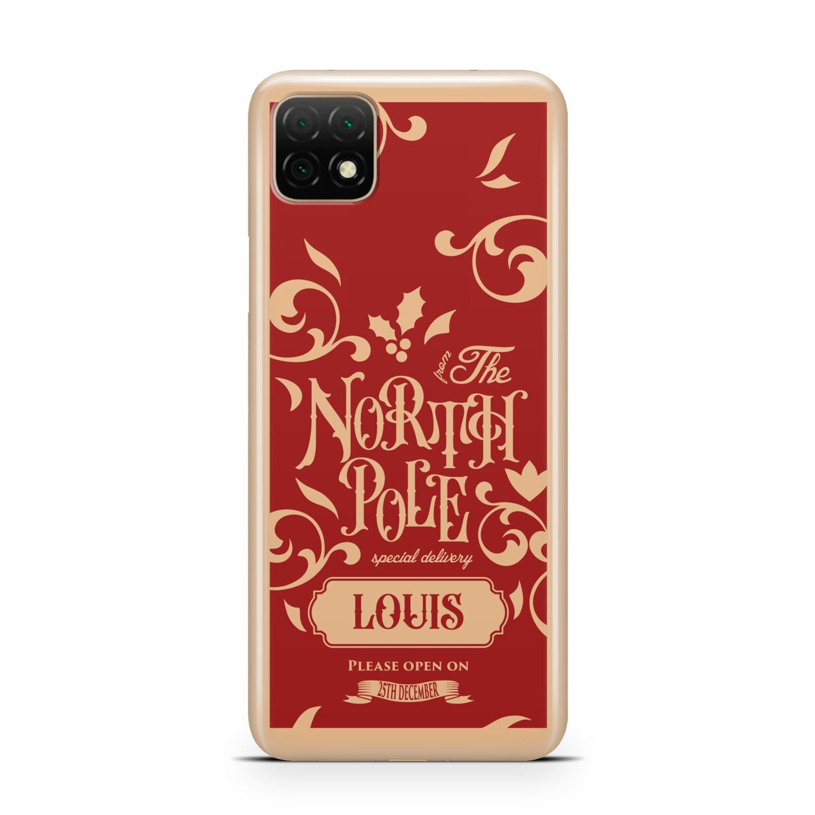 Personalised Red North Pole Huawei Enjoy 20 Phone Case