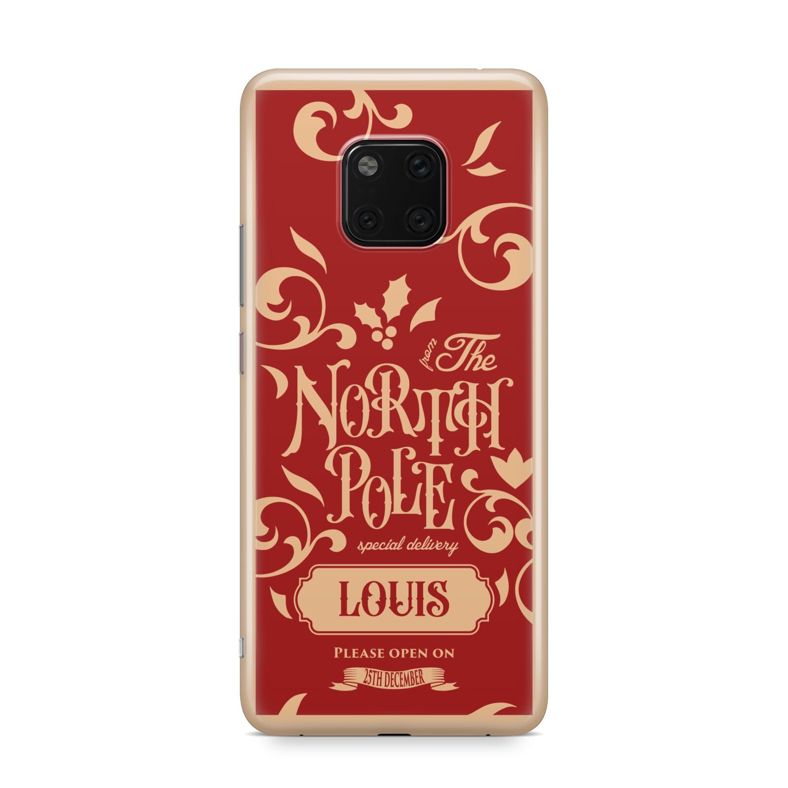 Personalised Red North Pole Huawei Mate 20 Pro Phone Case