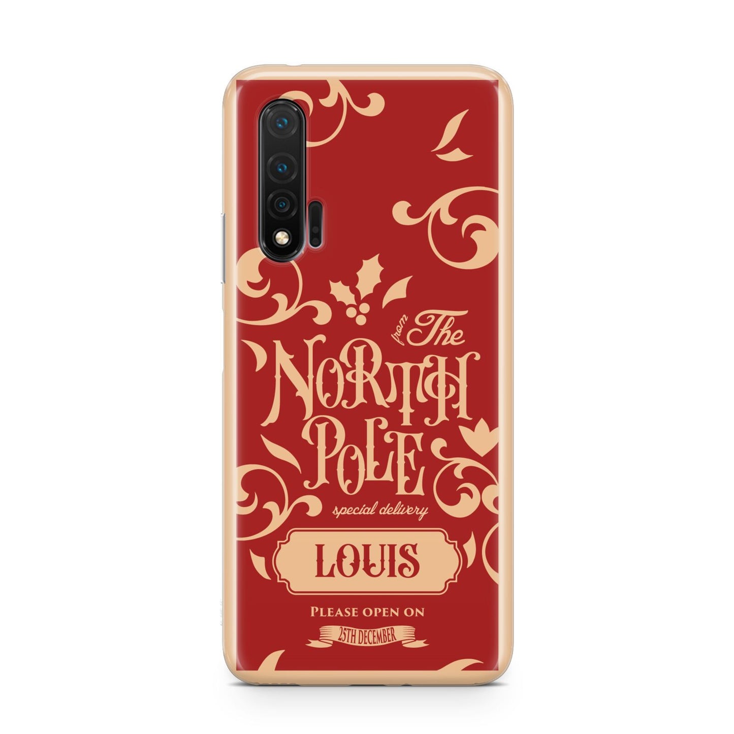 Personalised Red North Pole Huawei Nova 6 Phone Case