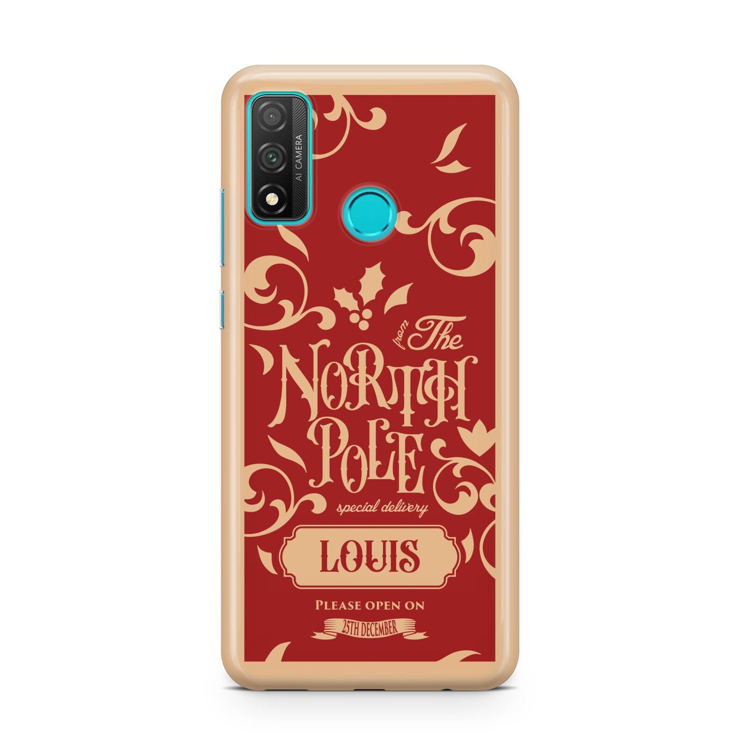 Personalised Red North Pole Huawei P Smart 2020