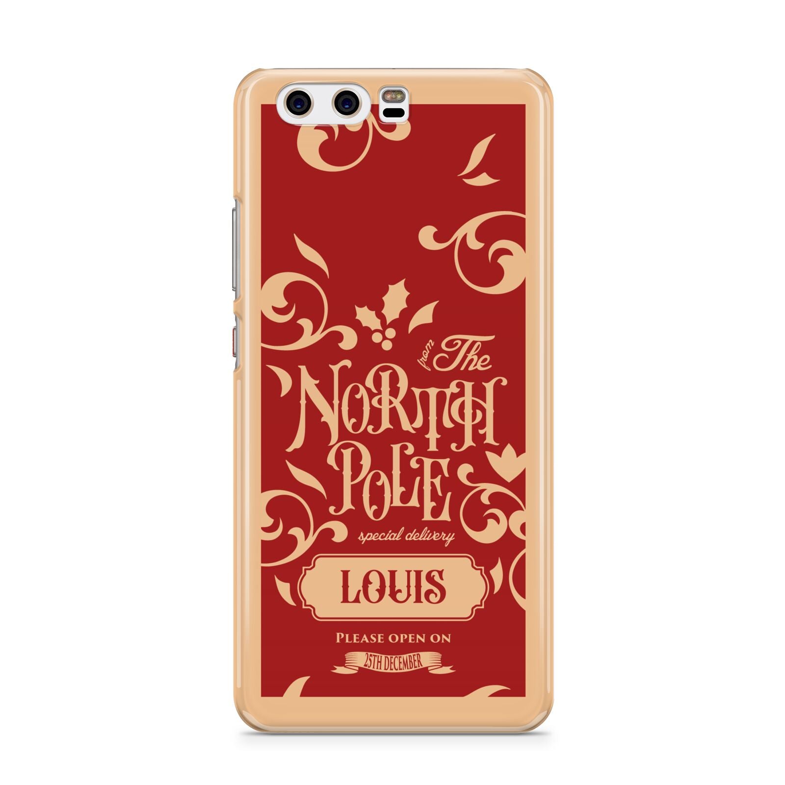 Personalised Red North Pole Huawei P10 Phone Case