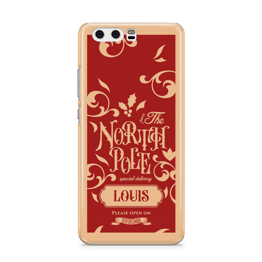 Personalised Red North Pole Huawei P10 Phone Case