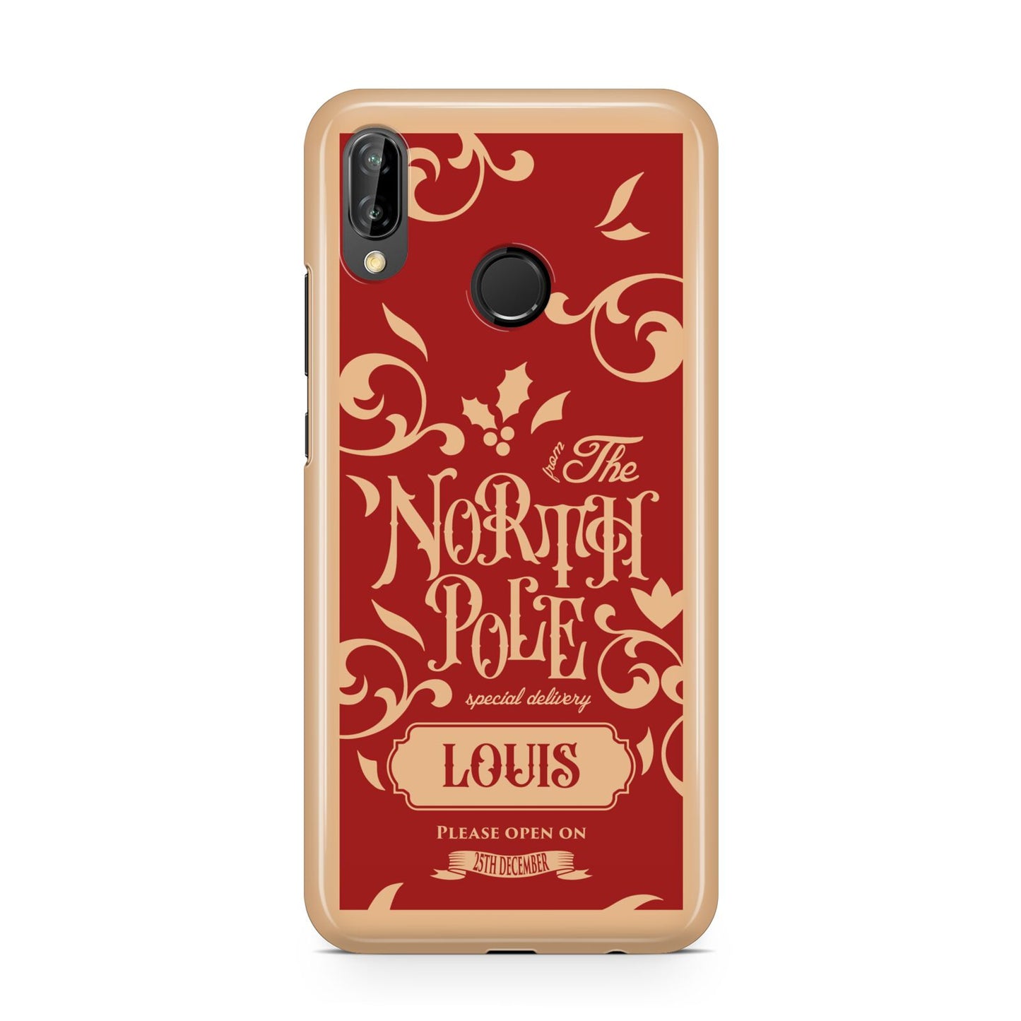 Personalised Red North Pole Huawei P20 Lite Phone Case