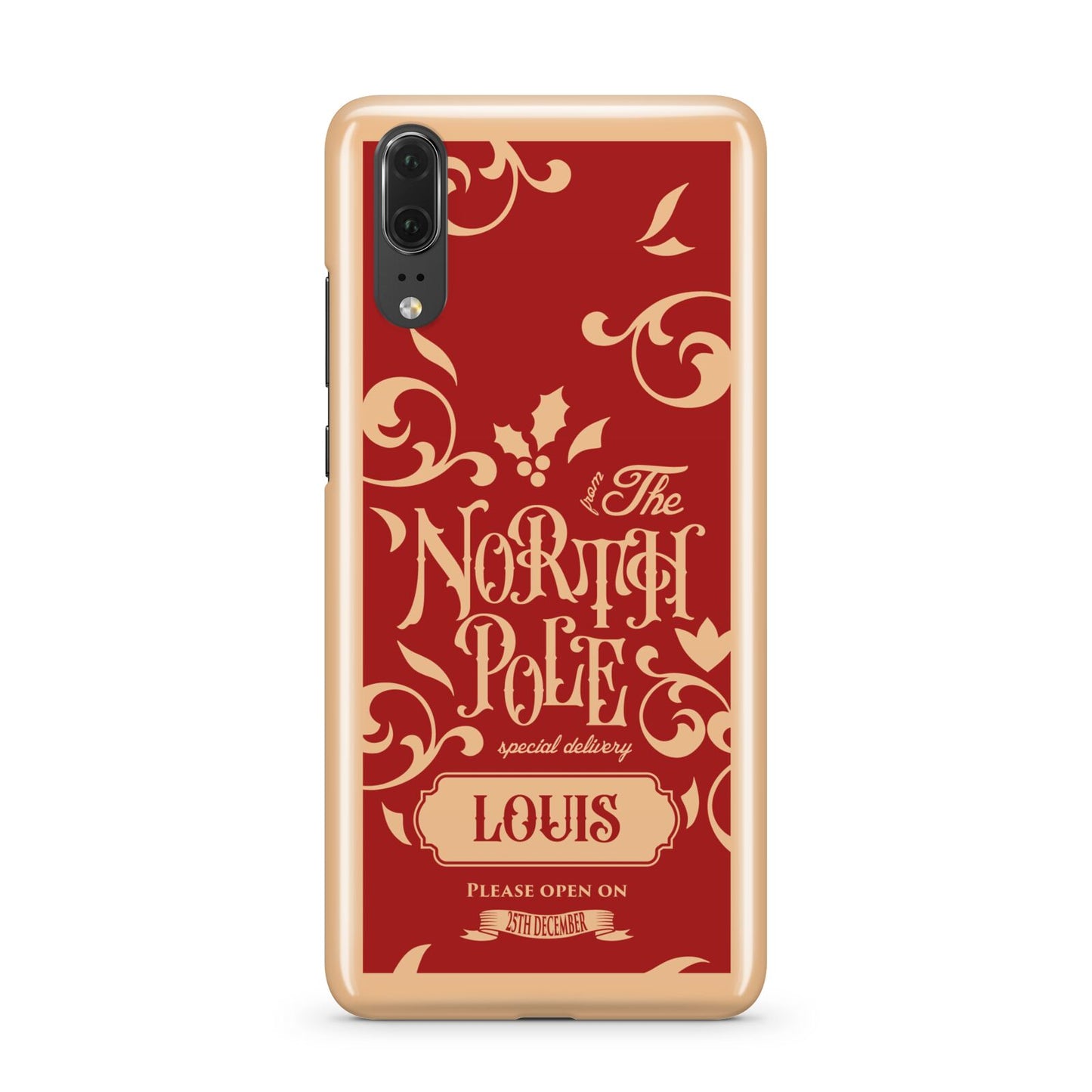 Personalised Red North Pole Huawei P20 Phone Case