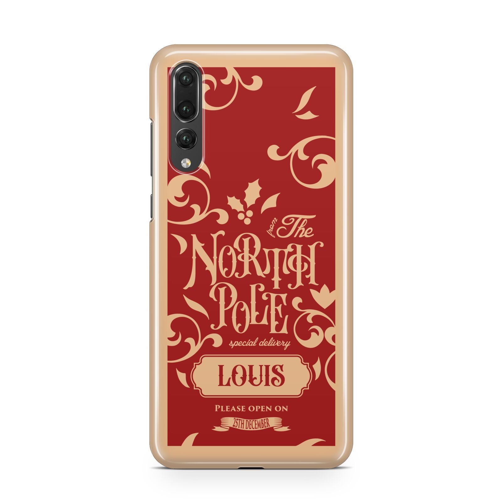 Personalised Red North Pole Huawei P20 Pro Phone Case