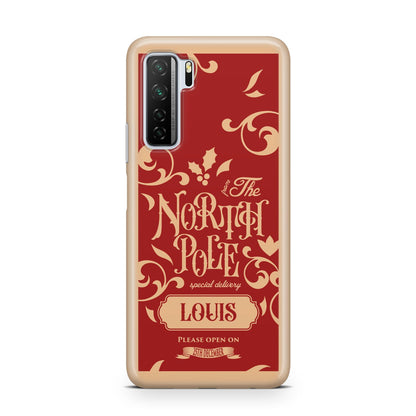 Personalised Red North Pole Huawei P40 Lite 5G Phone Case