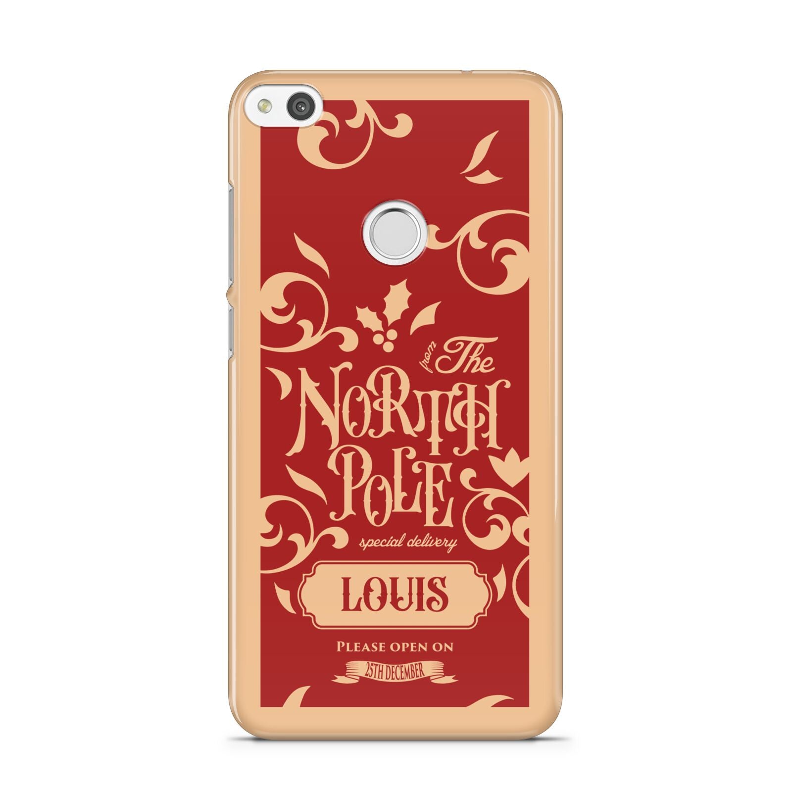 Personalised Red North Pole Huawei P8 Lite Case